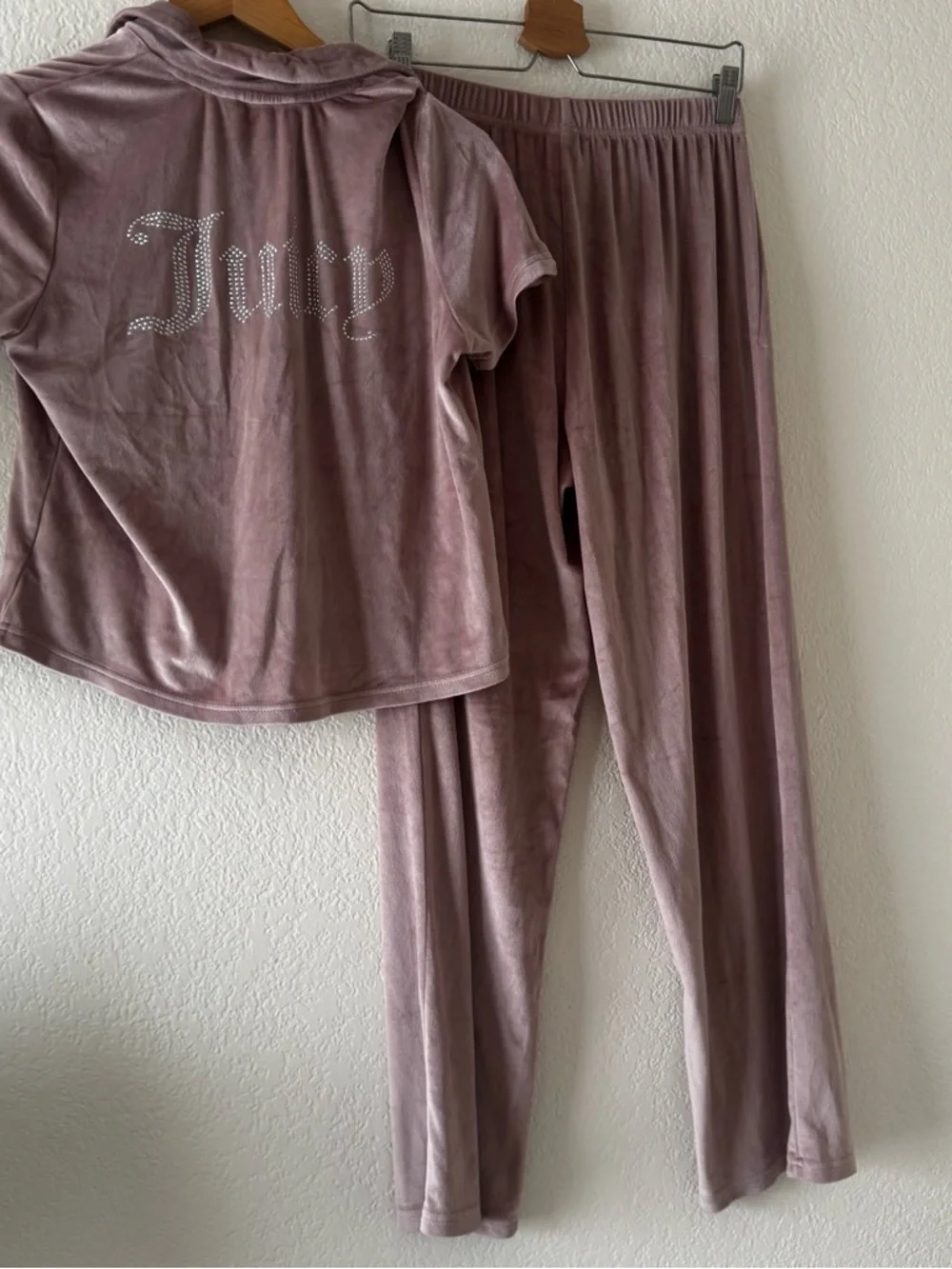 Juicy Couture Two Piece Velour Pajama Set